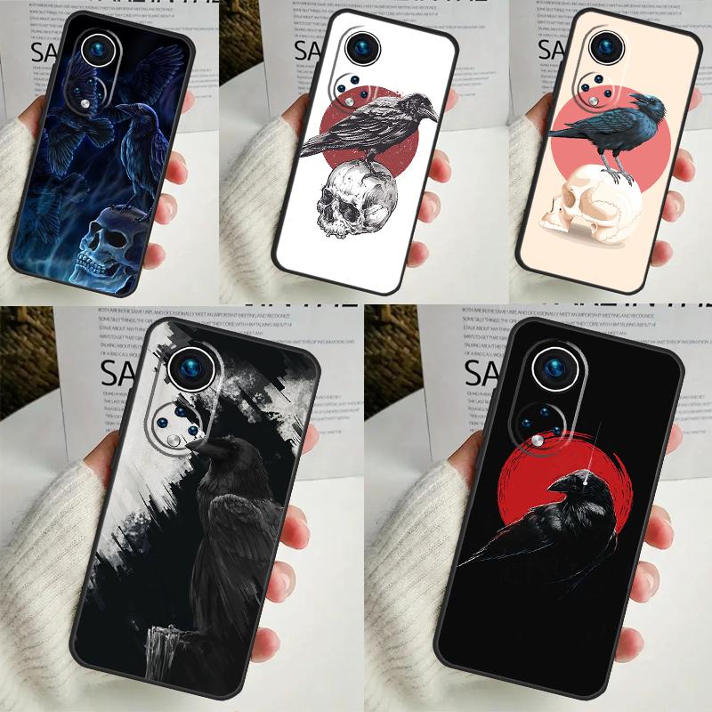 Crow Raven Dark Skull Case For Honor X8a X9a X6a X7a X6 X7 X8 X9 X9b X8b Honor 70 50 90 Lite Magic 5 6 Pro Cover