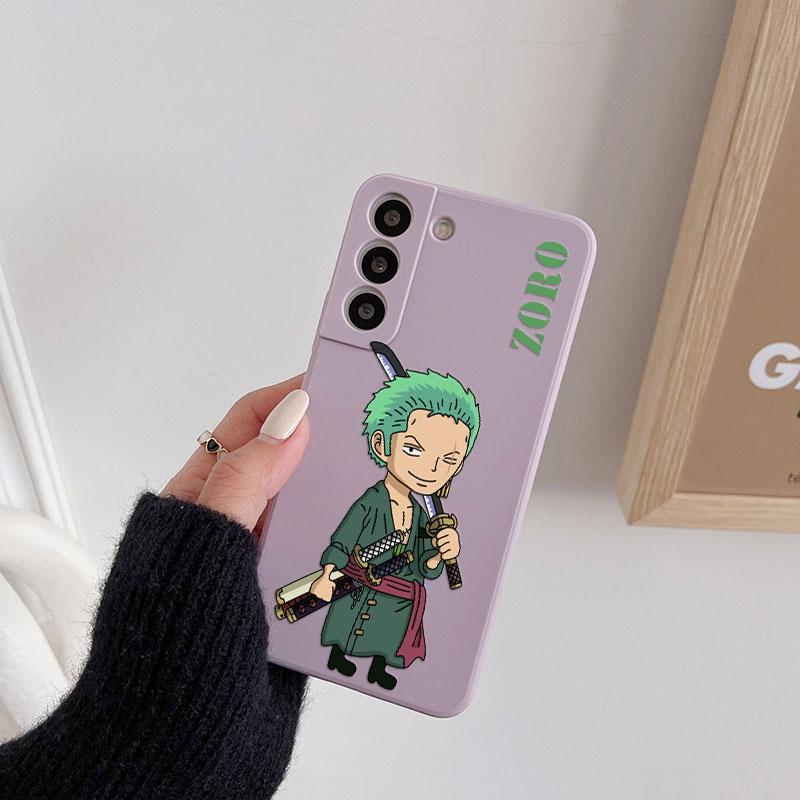 Cute Cartoon Luffy Zoro Ace Phone Case For Samsung Galaxy S26 S25 Ultra S24 S23 S22 Plus S21 S20 FE S26 A37 A57 5G Silicon Cover