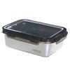 Nonoji Storage Container, Stainless Steel, Microwave Safe, Stainless Steel Magic Container, L 2250ml, Oven, Freezer, Dishwasher Safe, Gray