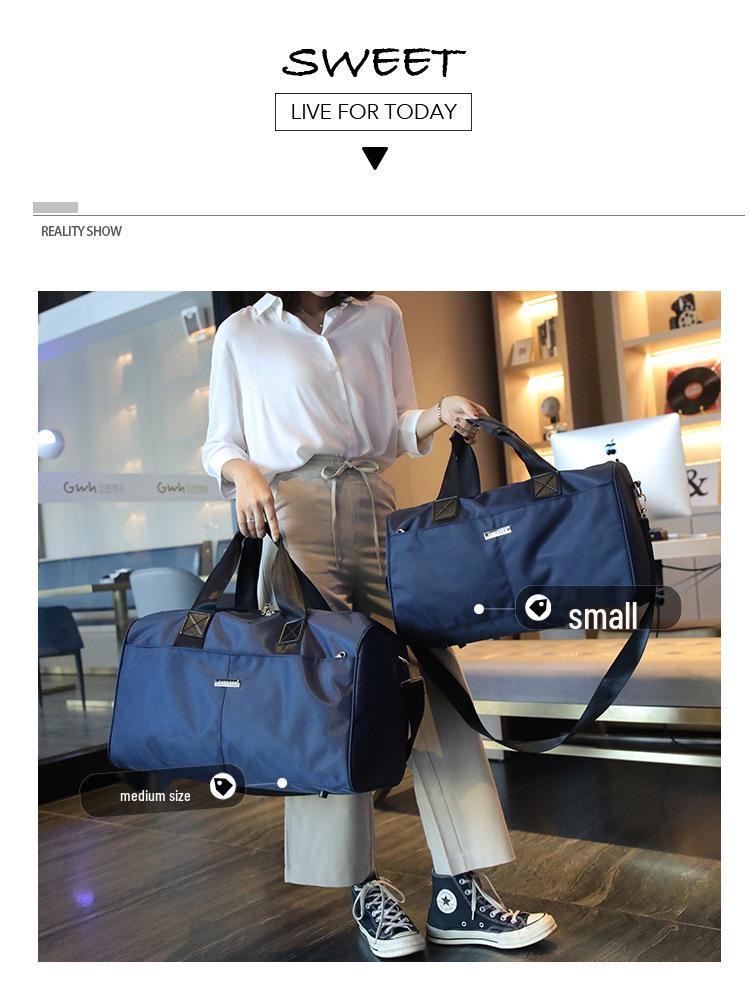 Мужская водонепроницаемая дорожная сумка из ткани Оксфорд — легкая, вместительная, спутник на короткие расстояния