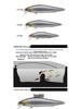 Воблер EWE Mei Xia Silver Knife Minnow - Дальний заброс, Медленная плавучесть для жереха, окуня, мандаринки, Универсальная искусственная приманка