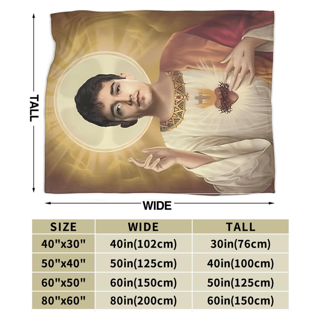 Charles Leclerc Jesus Blanket Fleece All Season Portable Lightweight Throw Blanket for Sofa Couch Bedding Throws