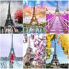 5D DIY Diamond Painting Full Drill Landscape Resin Tower Diamond Embroidery Mosaic Cross Stitch Kit Wall Art Home Decor Gift