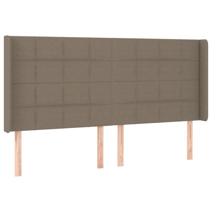 VidaXL LED Headboard Bedroom Furniture Double Bed Accessory Head of Bed Frame Interior Taupe 3124074