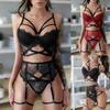 Ladies Strap Lace Crochet Cutout Teddy  Lingerie  Embroidery  Underwear