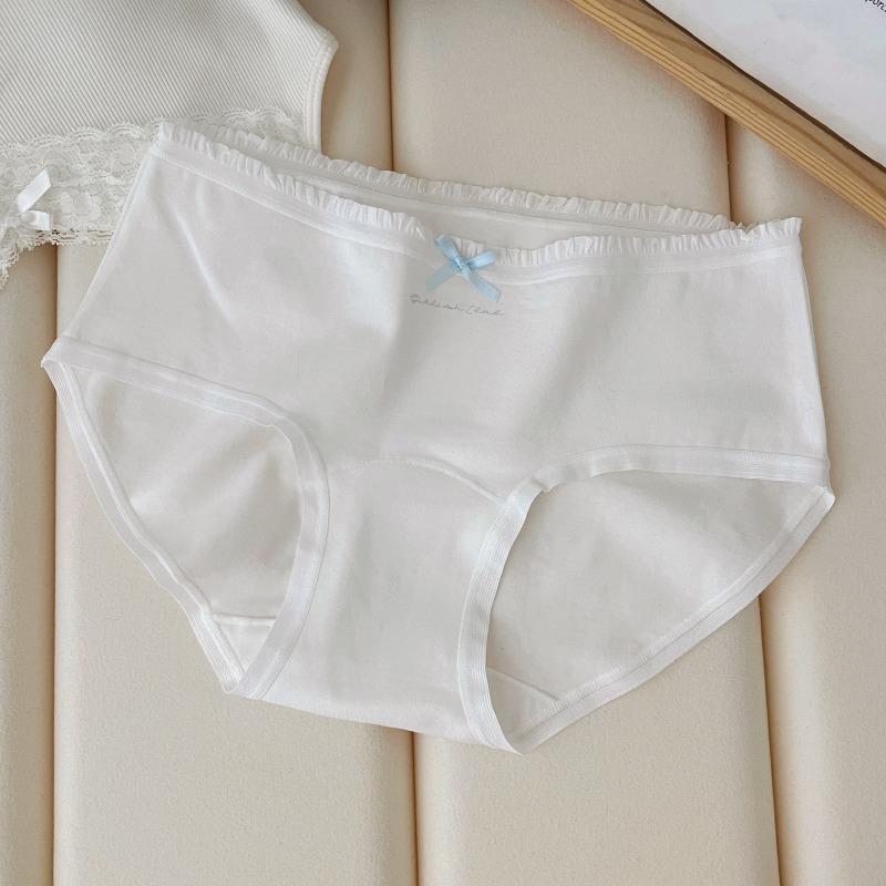 7A антибактериальное детское хлопковое нижнее белье класса А, маленькое свежее женское нижнее белье из чистого хлопка без следов, на все сезоны, тонкое женское нижнее белье со средней талией