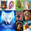 5D Diamond Painting Diy Forest Animals Full Diamond Handmade Diamond Embroidered Mosaic Pattern Home Living Room Decoration Gift