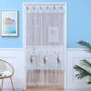 1шт перегородка дверь экран двухслойная дверь занавеска вышивка цветок марлевые занавески кружево полиэстер спальня украшение дома