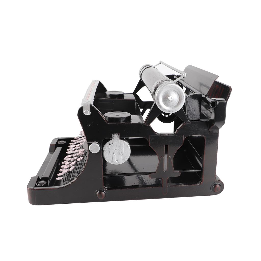 Старинная пишущая машинка Модель Черный Ретро Винтаж Портативный Ручной Реквизит Ручной Работы Модель Украшения