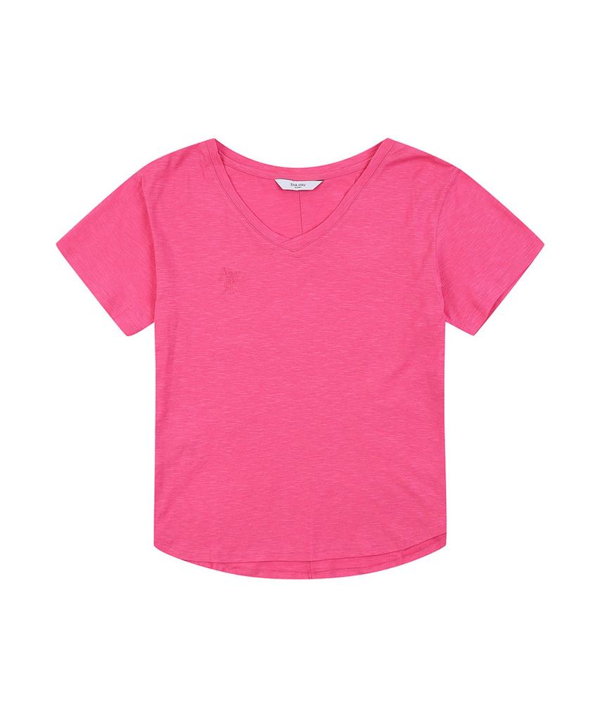 VANAKE V-Neck Short Sleeve T-Shirt_Vb36Tsu209Z