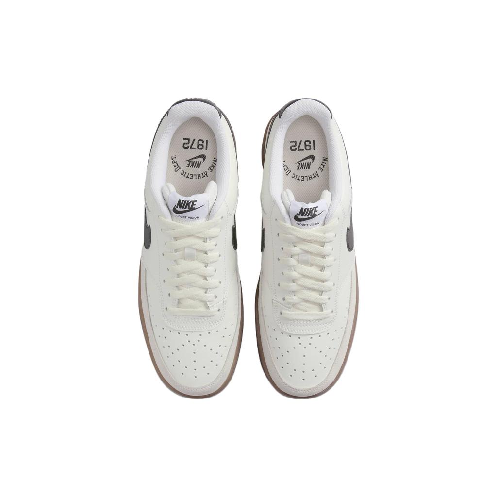 Nike Court Vision Low White Black Gum Unisex Sneakers Sail Light-Orewood-Brown FQ8075-133
