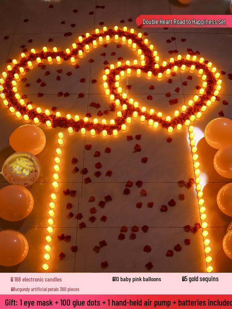 Romantic Indoor Proposal & Celebration Candle Decor Set