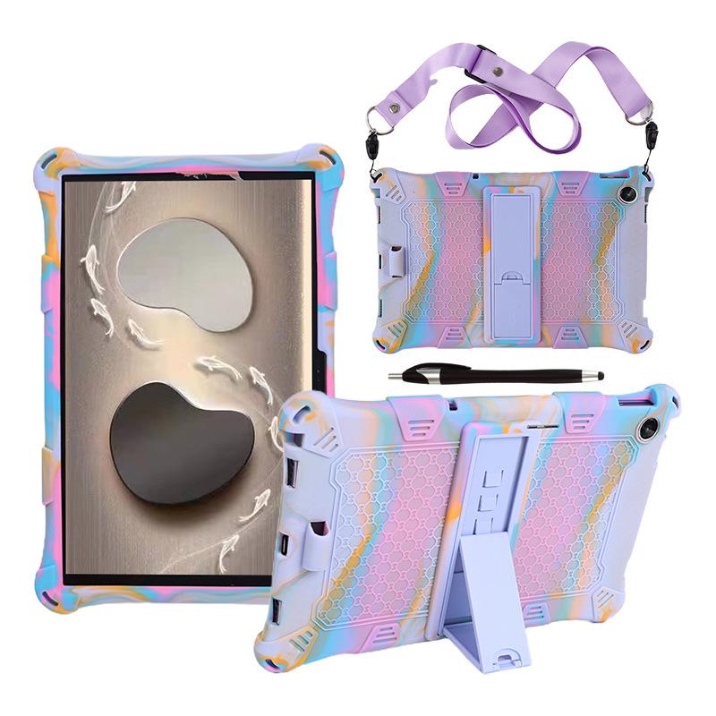 Защитный резиновый чехол с ретро-узором для Lenovo Tab M10 10,1 дюйма (3-е поколение, TB-328F)