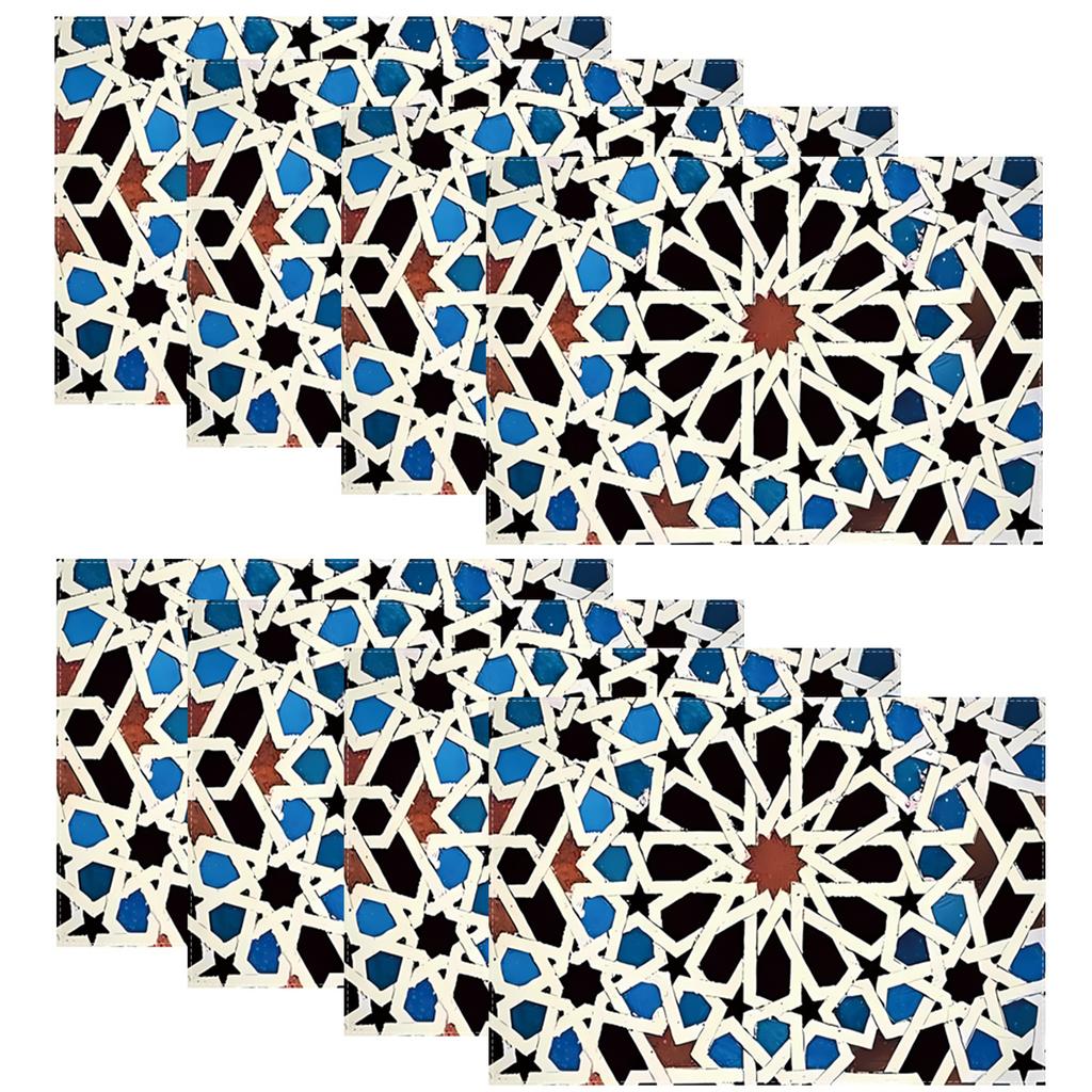 4/6/8pcs Placemats in Geometric Shapes, Suitable for Home Dining and Party Decoration, Suitable for Home Dining and Party Decoration