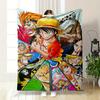 Плед с персонажами аниме One Piece Плед для спальни Плед для гостиной Дивана обеденный перерыв Мягкий Уютный плед для друга Фестиваль Подарок