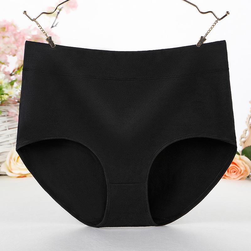 Comfortable and Minimalistic Plus Size Cotton Underwear for Women with High Waist and Abdominal Contraction 200kg Mom Fat