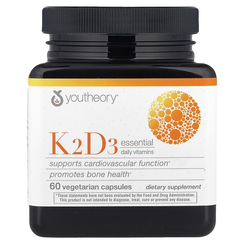 K2D3 Essential Daily Vitamins, 60 Vegetarian Capsules