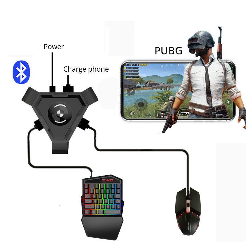 PUBG Mobile Gamepad Controller Игровая клавиатура Конвертер мыши для телефона Android на ПК Bluetooth