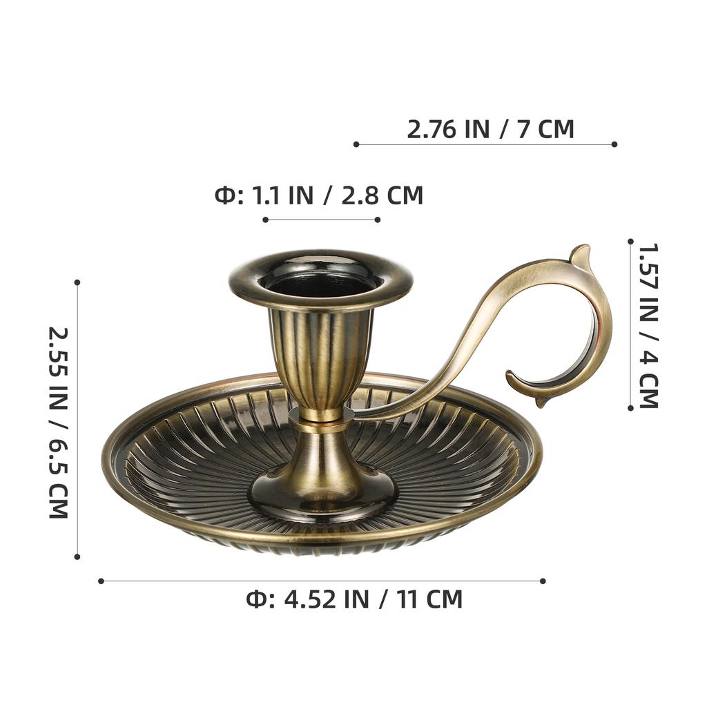 holder Retro Metal Taper Holder European Style Church Table Holder cup Vintage Candlestick Home Villa Handicraft ornament