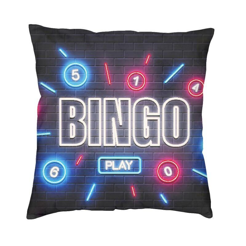 Bingo Queen Cushion Covers Best Play Bingo Soft Velvet Nordic Pillow Cases Decor Home