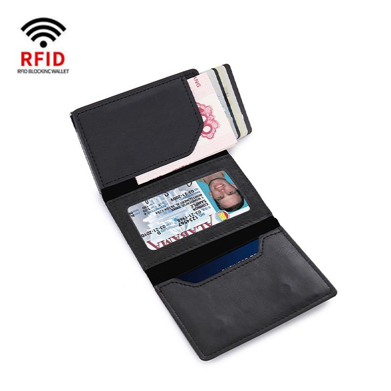 Держатель RFID-карт Кошельки с Airtag Мужская сумка для денег Тонкие женские кошельки Кожаный кошелек Для Apple Air Tag Кошельки Умный черный кошелек