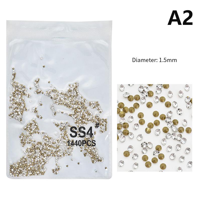 1440 шт. блестящие кристально чистые стразы без горячей фиксации с плоской основой стразы для шитья/ткани/дизайна ногтей стразы украшения