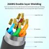 For Starlink Satellite Gen3 V3 Ethernet Extender Adapter Shielded SPX to RJ45 Rectangular Satellite Converter Cable IP67/68