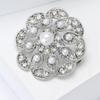 Изысканная брошь-цветок из высококачественного сплава со стразами, легкая, роскошная, универсальная, для женского костюма, свитера, корсажа, ювелирное украшение