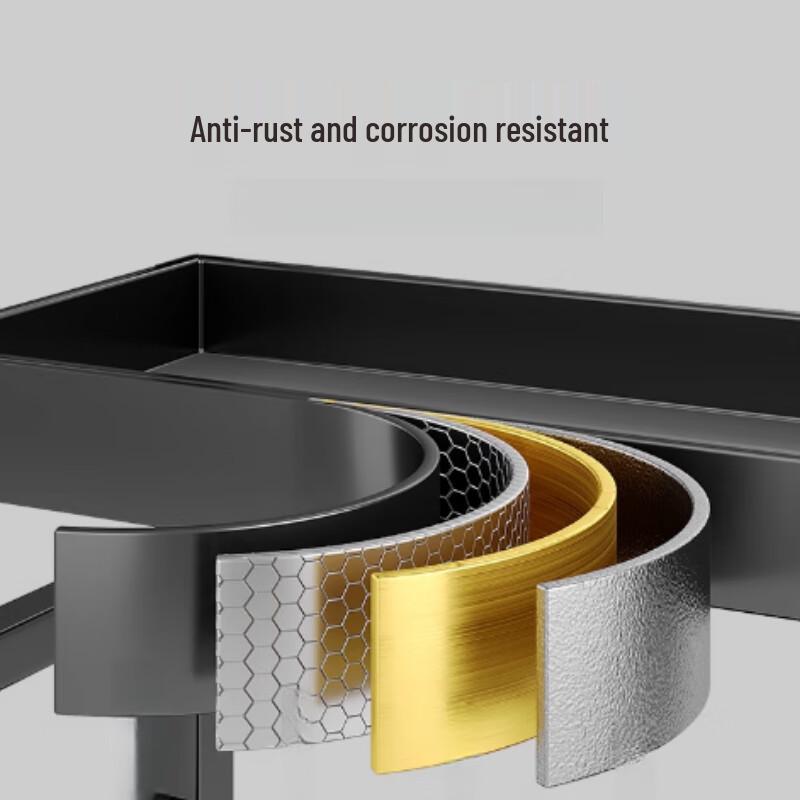 Modern 3-Tier Countertop Spice Rack with Knife & Utensil Holders