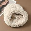 Осенние и зимние шапки, женский большой обхват головы показывает лицо, маленькие вязаные шапки, плюшевые теплые шерстяные шапки, с защитой ушей и шапки для головы.