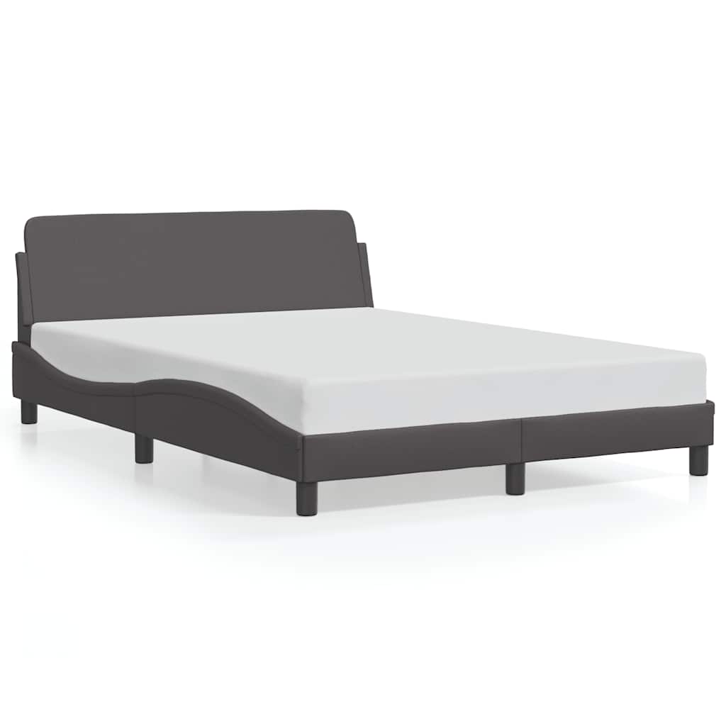 Bed Frame Dover Grey 120x200 cm Artificial Leather