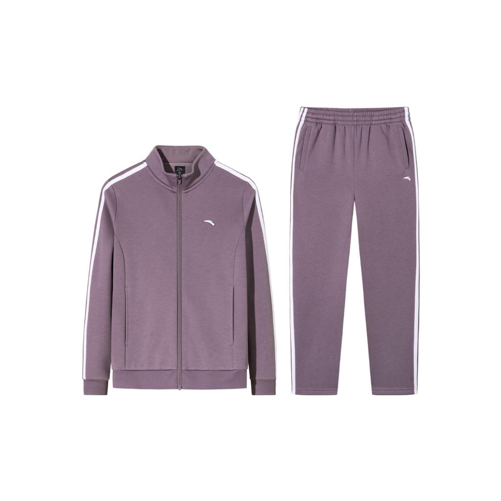 Anta Training Series 2025 Winter Knitted Sports Leisure Set Women Sets Purple 962547201-2