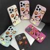 Чехол для телефона iPhone 11 13, чехол для iPhone 12 14 15 16 Pro Max 12 Pro 15 Plus, кожаный, окрашенный, водонепроницаемый, устойчивый к падениям и износу, мультяшный