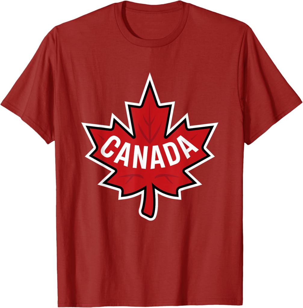 Canadian Flag Canada Maple Leaf Retro Cool Colors Unisex T-Shirt