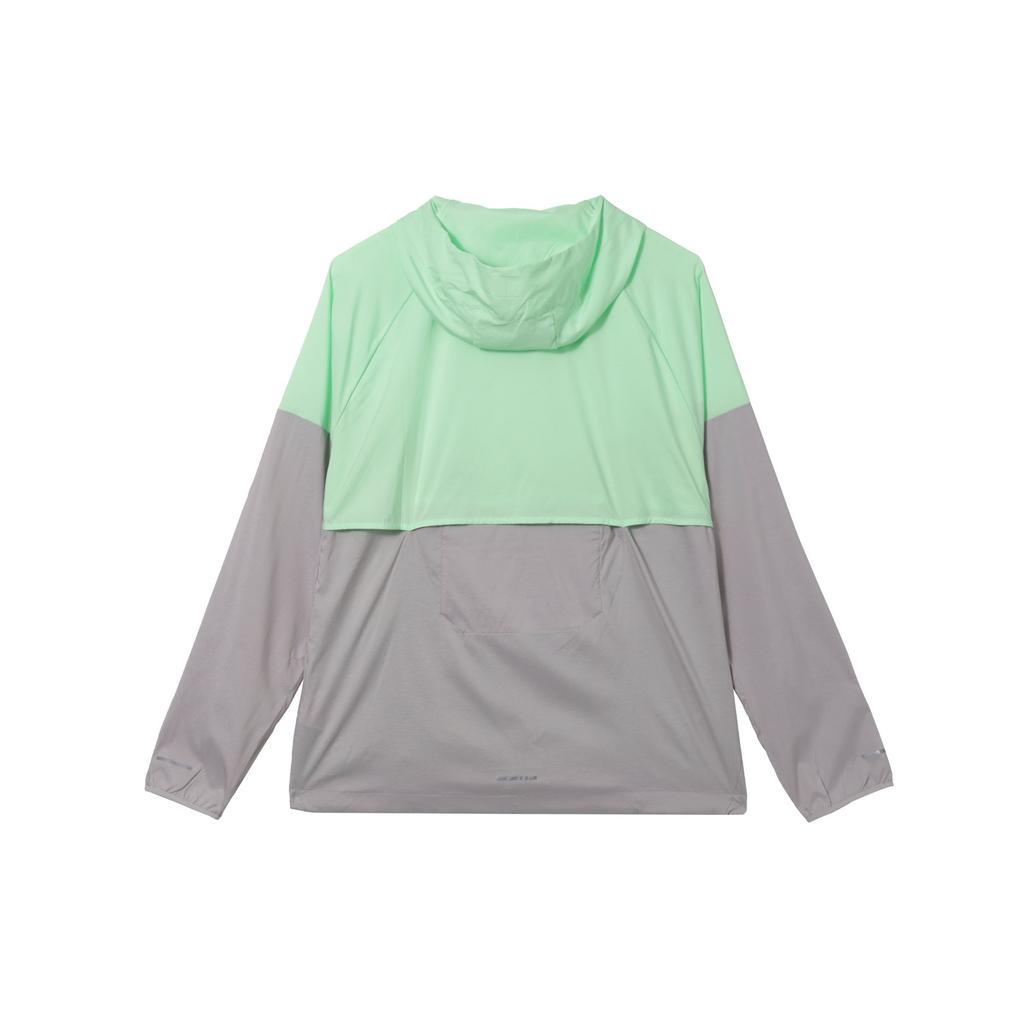 Nike Ветровка мужская с капюшоном, повседневная, с длинным рукавом, водонепроницаемая, легкая, цветной блок, цвет паровой зеленый FB7541376