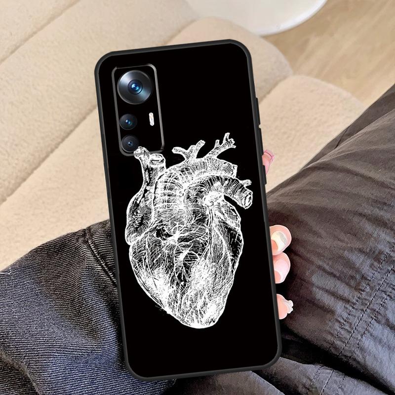 Анатомия человеческого сердца Для Xiaomi 15T Pro 13T 14T 17 Pro Max 13 14 15 Ultra Чехол Для POCO X7 X3 X5 X6 F5 F6 F7 Pro