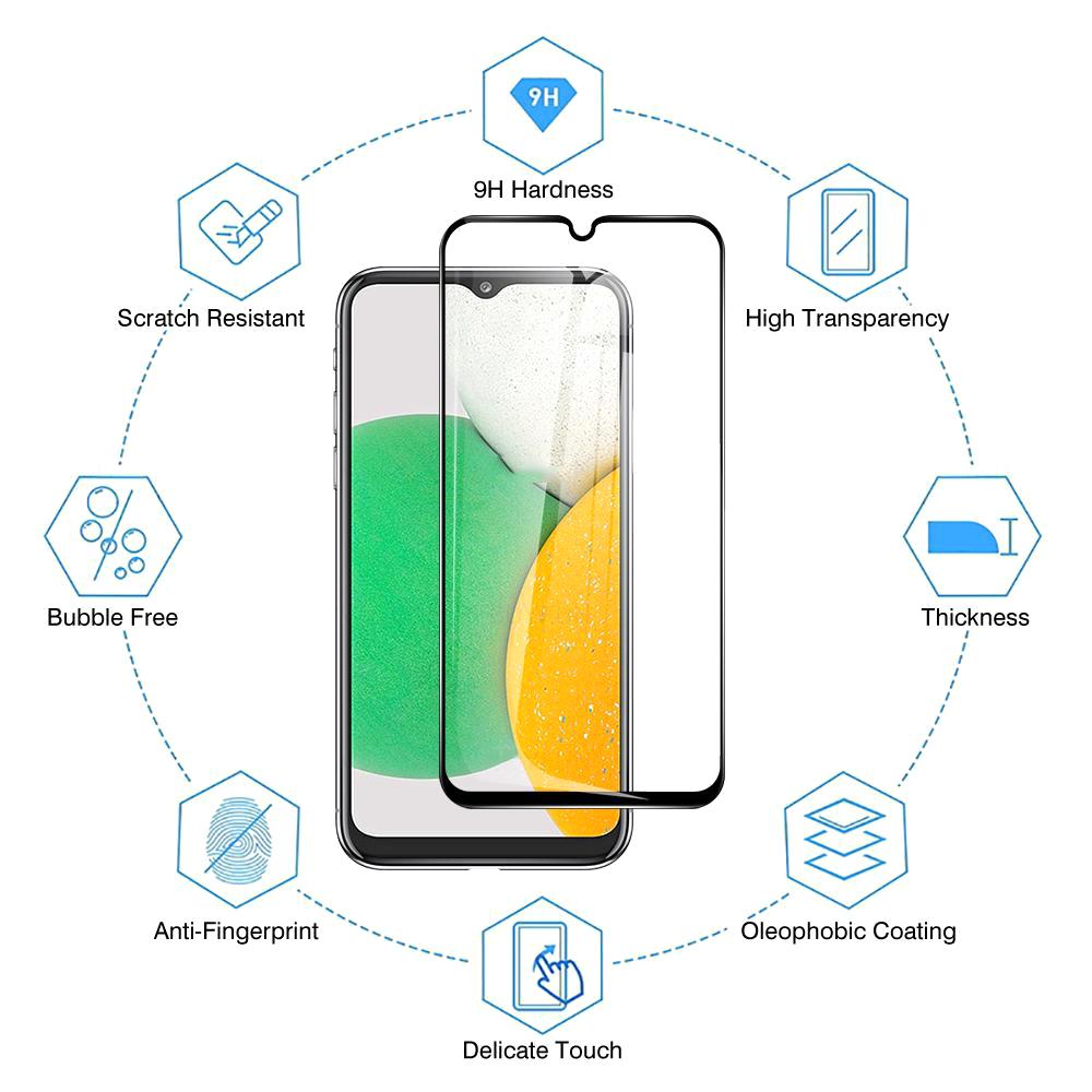 4 шт. полное покрытие закаленное стекло для iPhone 15 14 13 11 12 Pro Max Защитная пленка для экрана для Samsung A05 A05S A15 A25 A14 A24 A34 A54 защитная стеклянная пленка