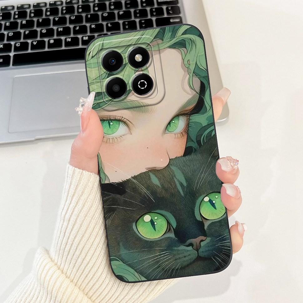 Colorful Flower Case For Honor X6b Coque Silicone Soft Cover For Huawei Honor X 6b 6a X6A Phone Cases Covers Bumper