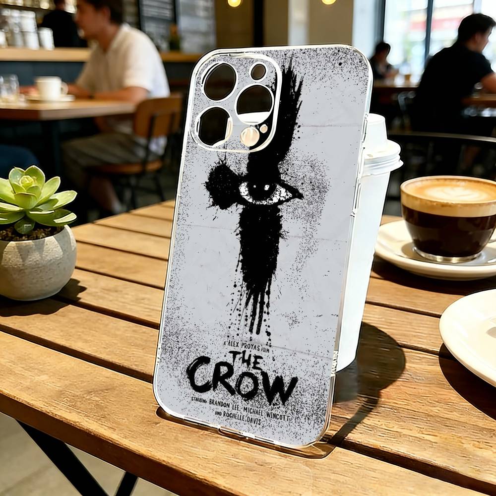 T-THE CROWS T-Триллер Чехол для телефона Прозрачный Силиконовый Мягкий Для iPhone 17 16 15 14 13 12 11 Mini Pro Max Plus