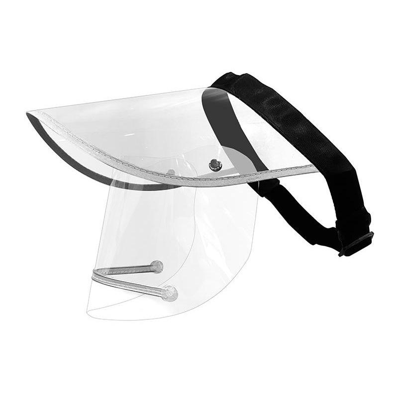Водонепроницаемая шляпа-козырек с прозрачным защитным экраном для лица: Идеально для велоспорта, еды на вынос и защиты в любую погоду