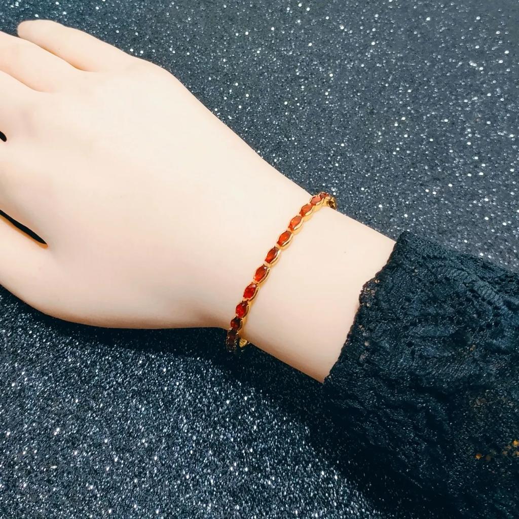 Новый модный браслет с цирконами для привлечения богатства, простой разноцветный универсальный женский браслет