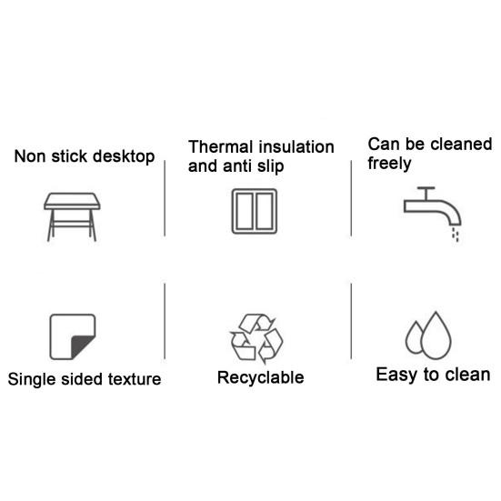 Coaster Easy To Clean Dining Table Protector Pad Heat Resistant Flower Shape Cup Mat for Home Kitchen