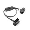60 см OBD2 16-контактный удлинительный кабель с разъемом «папа-мама» и прямым углом с диагностическим инструментом кабеля переключателя OBD