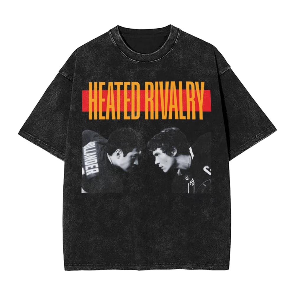 Washed T Shirts Heated Rivalry Ilya Rozanov TShirts Harajuku Connor Storrie Streetwear Cotton Graphic Tops Tops Tees Men Women