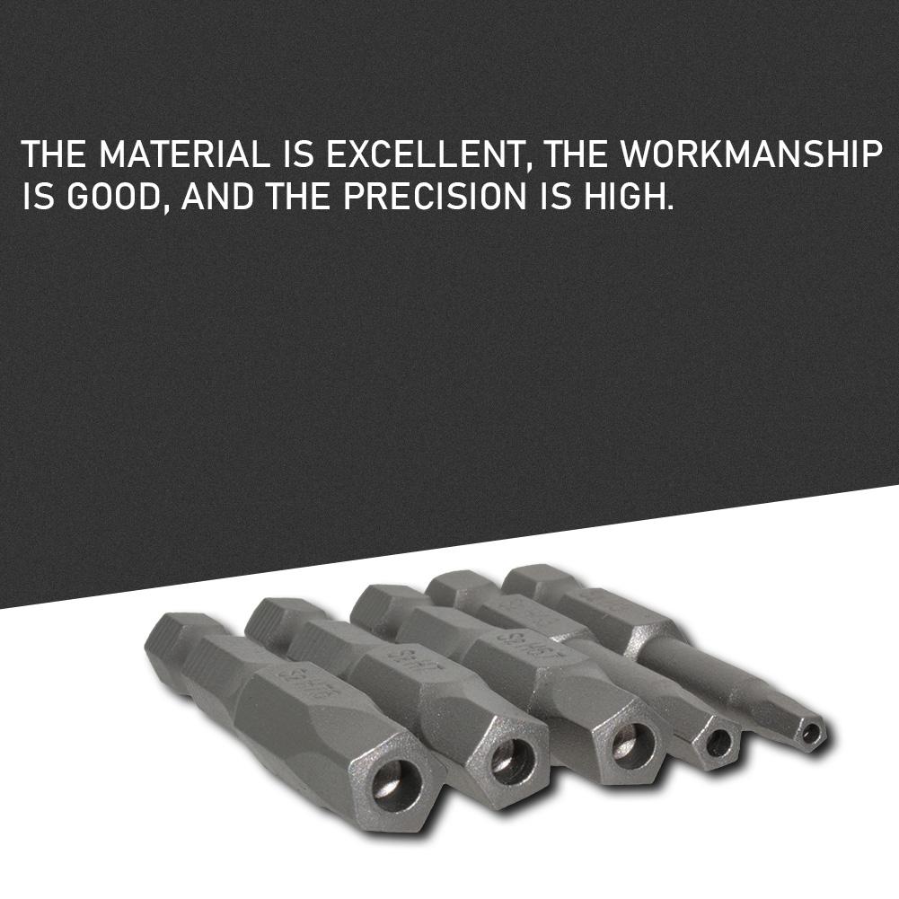 5pcs Magnetic Pentagon Screwdriver Drill Bit 1/4 inch Hex Shank Socket Adapter
