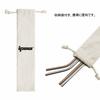 IPOW Stainless Steel Straws, Reusable, Eco-Friendly, Colorful, Stylish, with Cleaning Brush and Storage Bag.