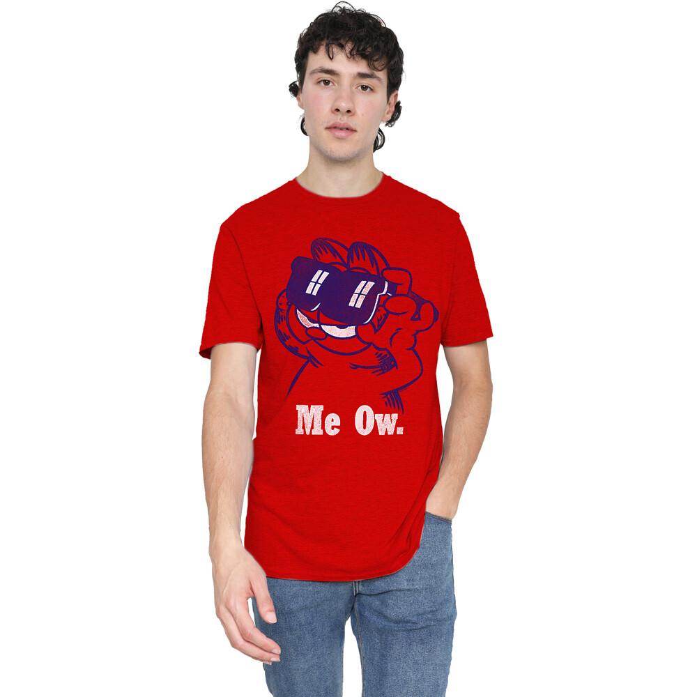 Garfield Deal With It T-Shirt S-2XL-Red Unisex T-Shirt