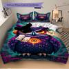 3pc Owl Cover Set - 1 Quilt Cover + 2 Pillowcases, All Seasons Bedroom Setting, Perfect for Home040