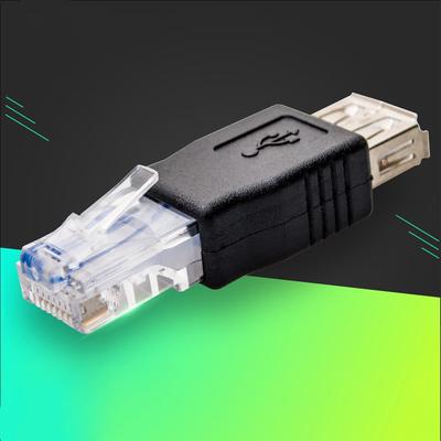 USB A Женский F К Ethernet RJ45 Мужской Разъем адаптера маршрутизатора Сеть LAN 