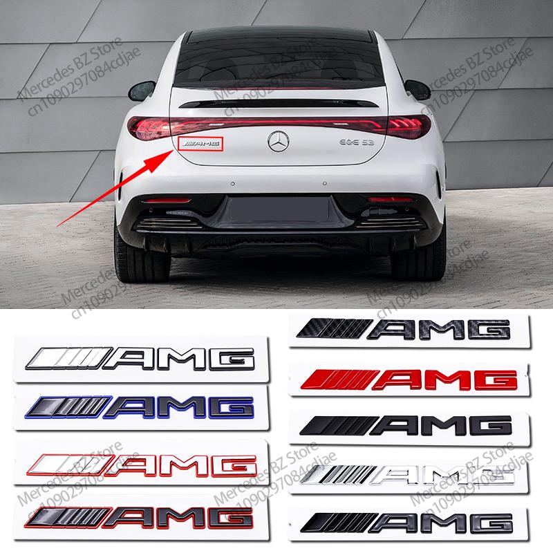 AABHA1 New 3D ABS AMG Letter Badge Car Rear Trunk Emblem Sticker Decoration for Mercedes Benz W204 W205 W203 W211 W212 W213 W201 W210